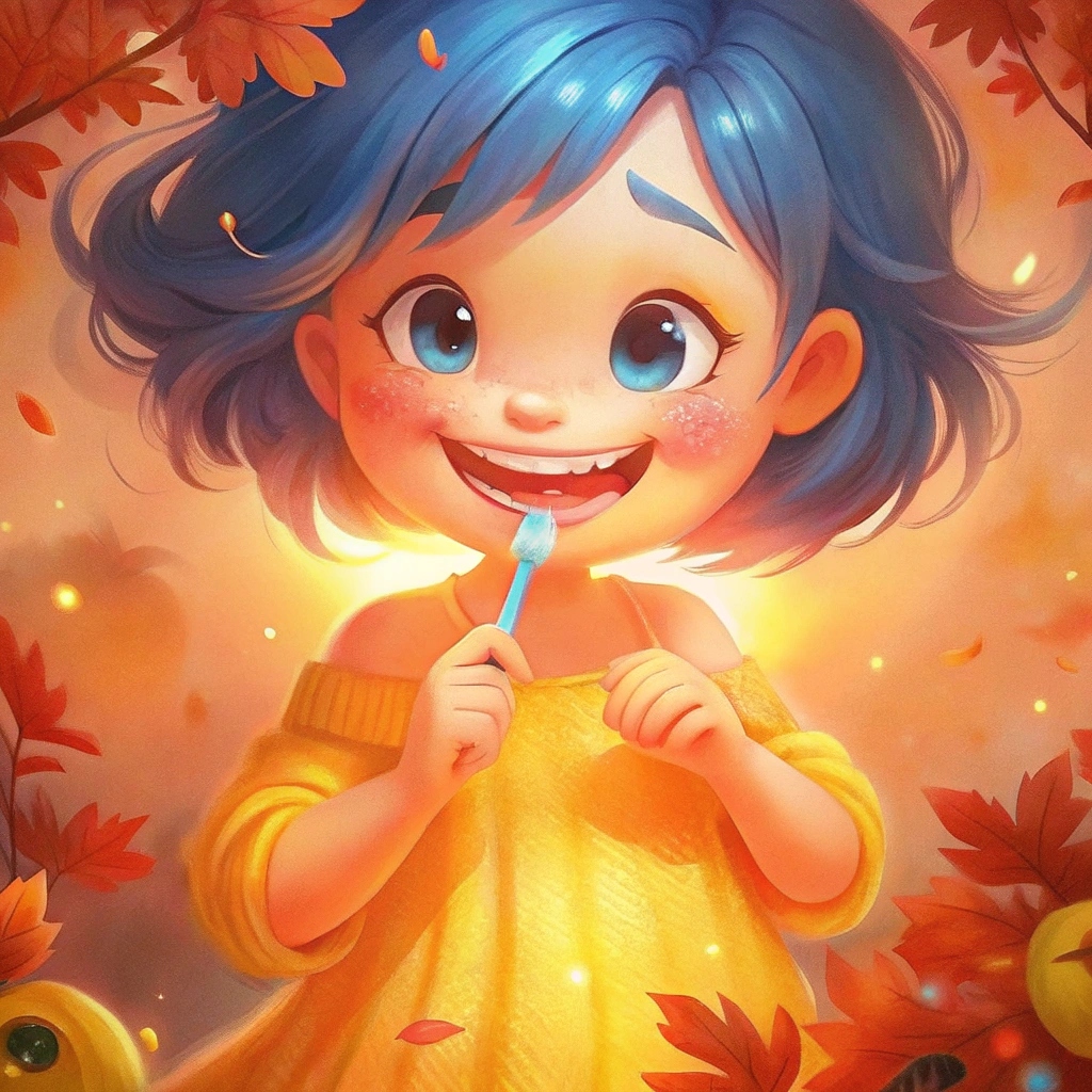 Sinevolosaya_devochka_chistit_zubi_512156